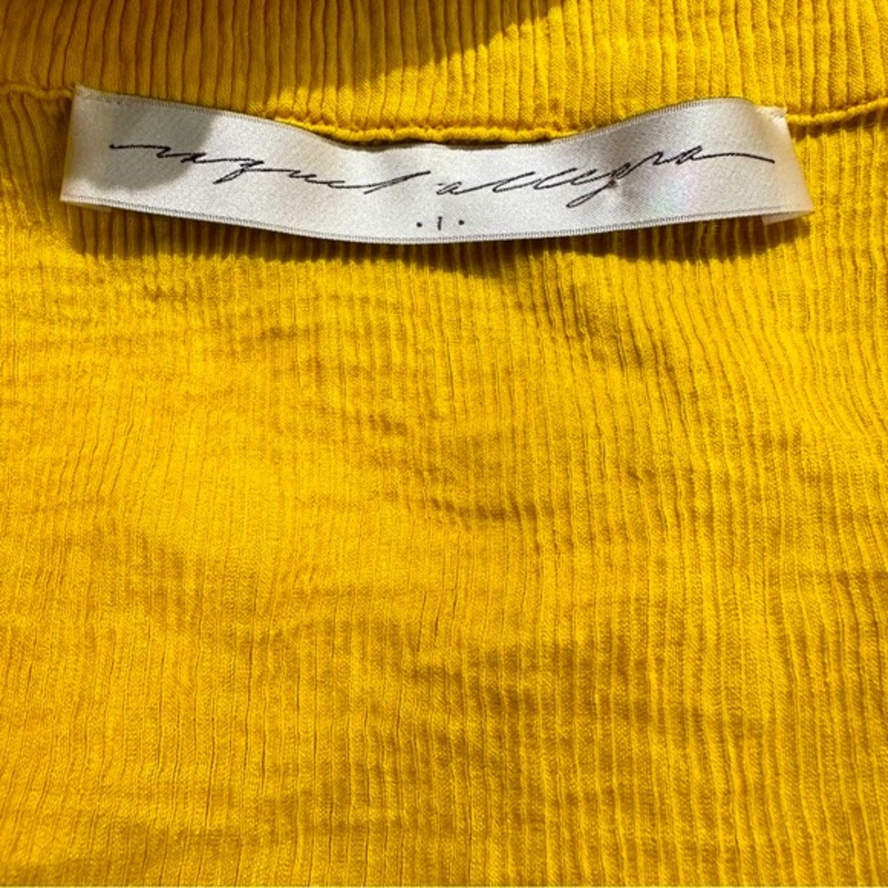Raquel Allegra Golden Yellow Fortuny Pleats Apron… - image 6